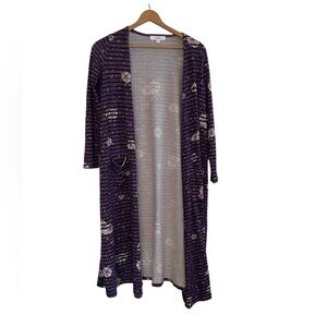 Lularoe Purple Long Sleeve Duster Size Small